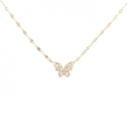 K10YG Bướm Kim Cương Dây Chuyền 0.04CT - Hàng hiệu Chính Hãng