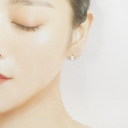 K18YG/ST Bông tai kim cương 0.489CT 0.516CT E VS2-SI1 Cắt đặc biệt - Hàng hiệu Chính hãng 873991