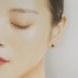 Bông tai hình trái tim Sapphire K18YG 0.92CT - Hàng hiệu Chính hãng 872142