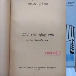 Sách: Thơ viết tặng anh - Tác giả: Xuân Quỳnh (A3) 597499