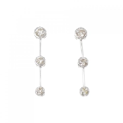 K14WG Bông tai kim cương ba viên 0.50CT - Hàng hiệu Chính hãng