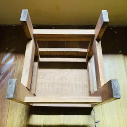 Ghế đôn gỗ vuông chắc chắn, dùng decor hoặc quán xá 1031891