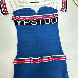 Đầm Len Bèo In Chữ  518961