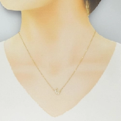 K18YG Mặt trăng Kim cương Dây chuyền 0.15CT - Hàng hiệu Chính hãng 858455