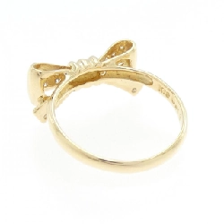 Nhẫn kim cương K18YG hình ruy băng 0.18CT - Hàng hiệu chính hãng 854606