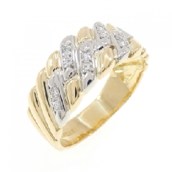 Nhẫn kim cương K18YG/PT900 0.11CT 665813