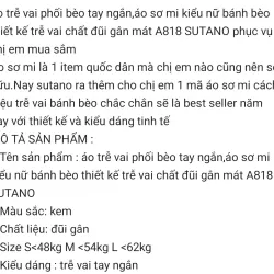 ÁO SƠ MI TRỄ VAI BÈO TAY NGẮN - MÀU BE - SIZE S 753992