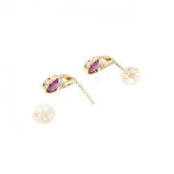 K18YG Garnet Bông tai - Hàng hiệu Chính hãng 872110