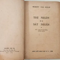 Robert Van Gulik - THI NHÂN & SÁT NHÂN (về tướng Địch Nhân Kiệt, thời Đường) 705188