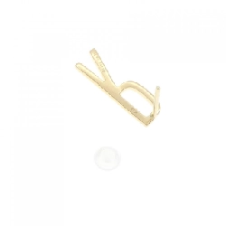 Biju de M K18YG Khuyên tai chữ cái một bên - Hàng hiệu Authentic 846668