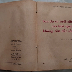 Bản Du Ca Cuối Cùng Của Loài Người Không Còn Đất Sống
- Erich Maria Remarque 273685