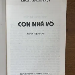 Con nhà võ- Khuất Quang Thụy.  1023607