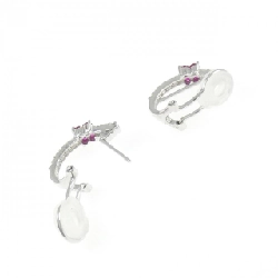 Bông tai/khuyên tai Ruby hoa K18WG 0.32CT - Hàng hiệu Chính hãng 873392