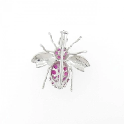 K18WG Ruby Brooch 1.00CT - Hàng hiệu Chính hãng 872209