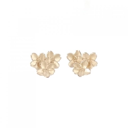 K18PG Bông tai hoa - Hàng hiệu Chính hãng