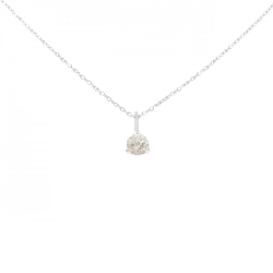 K18WG Solitaire Dây chuyền kim cương 0.30CT - Hàng hiệu Chính hãng