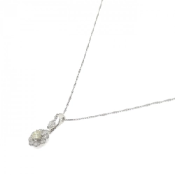 K18WG Hoa Đá Kim Cương Dây Chuyền 0.257CT - Hàng hiệu Chính hãng 860434