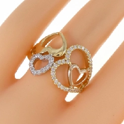 Nhẫn kim cương hình trái tim K18YG/PT/K18PG 0.30CT 668142