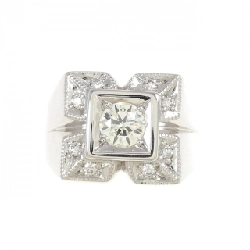 Nhẫn kim cương K18WG 0.562CT - Hàng hiệu Authentic 848442