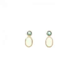 K10YG Quarzt Bông tai - Hàng hiệu Chính hãng