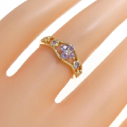 Nhẫn Tanzanite K18YG Hoa 670760