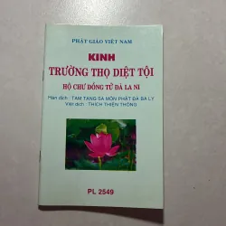 Kinh trường thọ diệt tội (Tặng khi mua sách ở Tiệm)