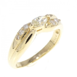 Nhẫn kim cương K18YG 0.18CT