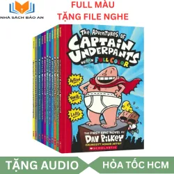 Sách màu - CAPTAIN UNDERPANTS 14 CUỐN màu, tặng file nghe