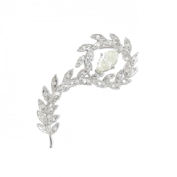 K18WG Kim cương Brooch 0.709CT - Hàng hiệu Chính hãng