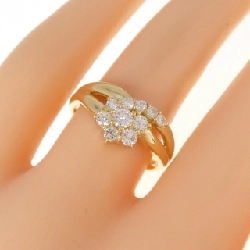 Nhẫn kim cương hoa K18YG 0.52CT - Hàng hiệu Authentic 856035