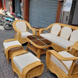 Bàn ghế sofa mây phòng khách cao cấp 574852