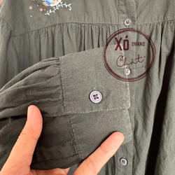 Sơ mi Uniqlo Nhật secondhand thêu tay 274249