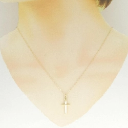 K18YG Dây chuyền hình chữ thập - Hàng hiệu Chính hãng 857051