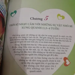 Phương pháp GD Mentessori trong thời kỳ Nhạy cảm của Trẻ. CB Lý Lợi 779084