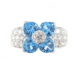 Nhẫn Blue Topaz Hoa K18WG 1.65CT - Hàng hiệu Chính hãng 849270