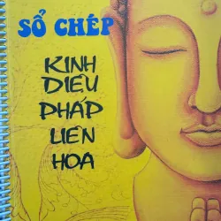 VỞ CHÉP KINH CHỮ MỜ DIỆU PHÁP LIÊN HOA TRỌN BỘ - HT THÍCH TRÍ QUẢNG, TẶNG 10 VIẾT - 250K