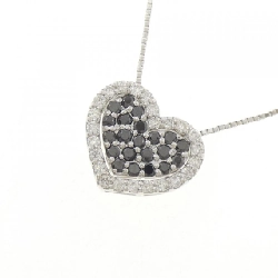 K18WG 2WAY Mặt Dây Chuyền Hình Trái Tim Đính Kim Cương 0.53CT - Hàng hiệu Chính Hãng 857358