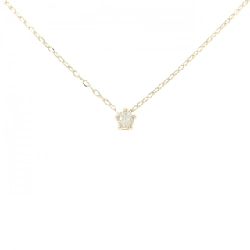 K18YG Solitaire Dây chuyền kim cương 0.11CT - Hàng hiệu Chính hãng