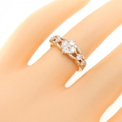 Nhẫn kim cương K18PG hoa 0.50CT 673371