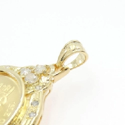 K18YG(khung) Mặt dây chuyền đồng xu kim cương 1.00CT - Hàng hiệu Chính hãng 866113