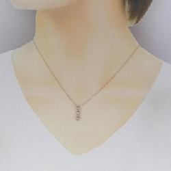 K14PG/K18PG Hoa Đá Kim Cương Dây Chuyền 0.30CT - Hàng hiệu Chính hãng 858029