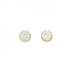 K18YG/ST Bông tai kim cương 0.203CT 0.204CT F VS1 VG-GOOD - Hàng hiệu Chính hãng