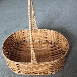 Lẵng oval nhựa giả mây đựng đồ 446578