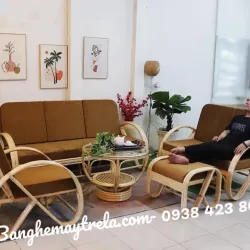 Bàn ghế sofa mây tự nhiên- Sofa mây tre đan 999737