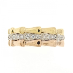 Nhẫn kim cương ba màu 750 0.30CT 673193