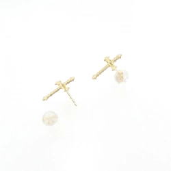 K18YG Khuyên tai hình chữ thập - Hàng hiệu Chính hãng 869987