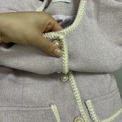 Set dạ gồm vest và chân váy hàng thiết kế pass, màu ở ngoài đẹp hơn 693501