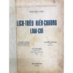 Lịch chiều hiến chương loại chí - Phan Huy Chú ( bản bìa cứng ) 127081