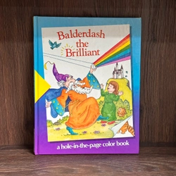 [Bìa cứng]  BALDERDASH THE BRILLIANT: A Hole-in-the-Page color book