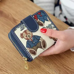 Ví Nữ Cầm Tay Mini Nhiều Ngăn Đựng Thẻ TTWN BEAR 575139